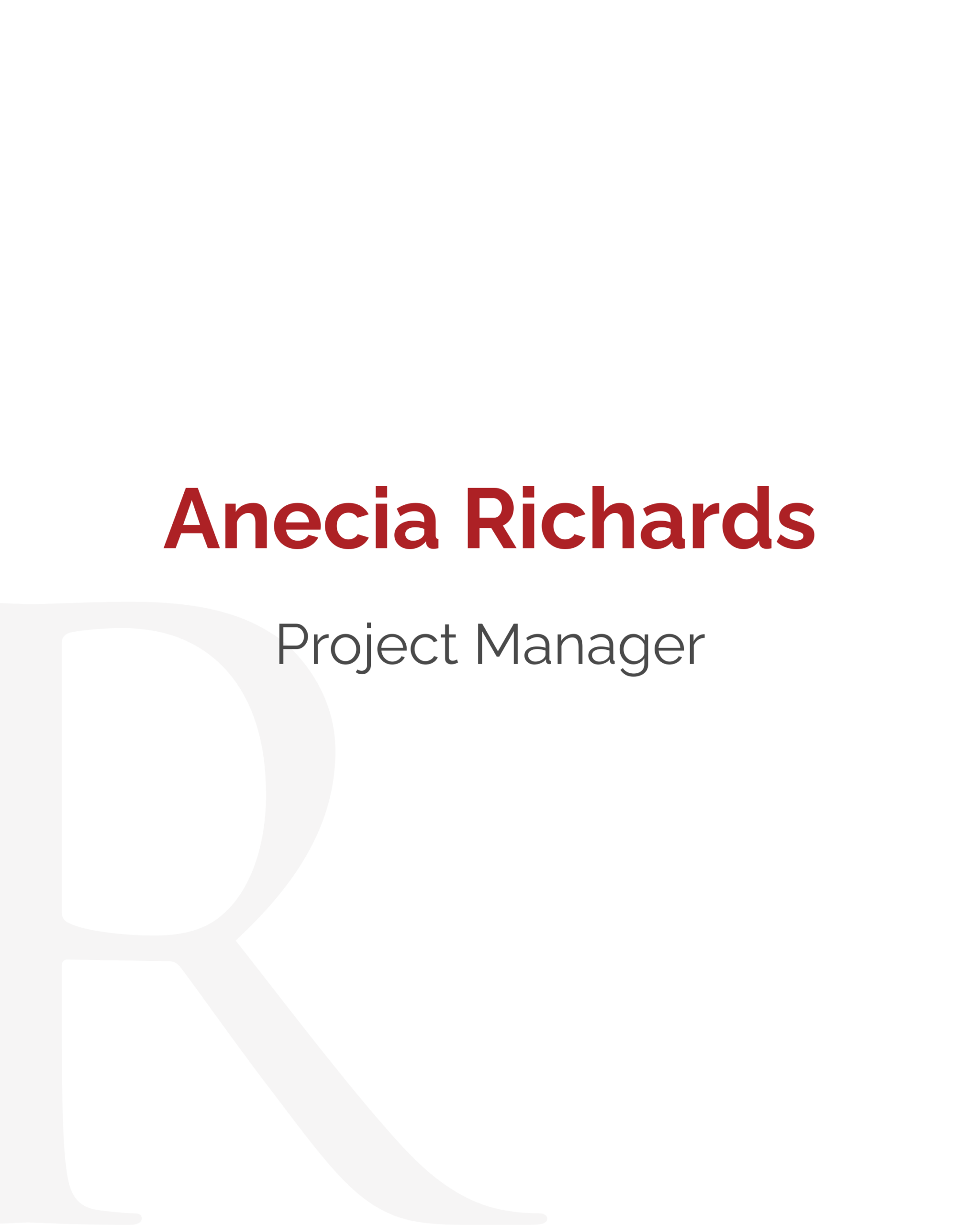 Anecia Richards