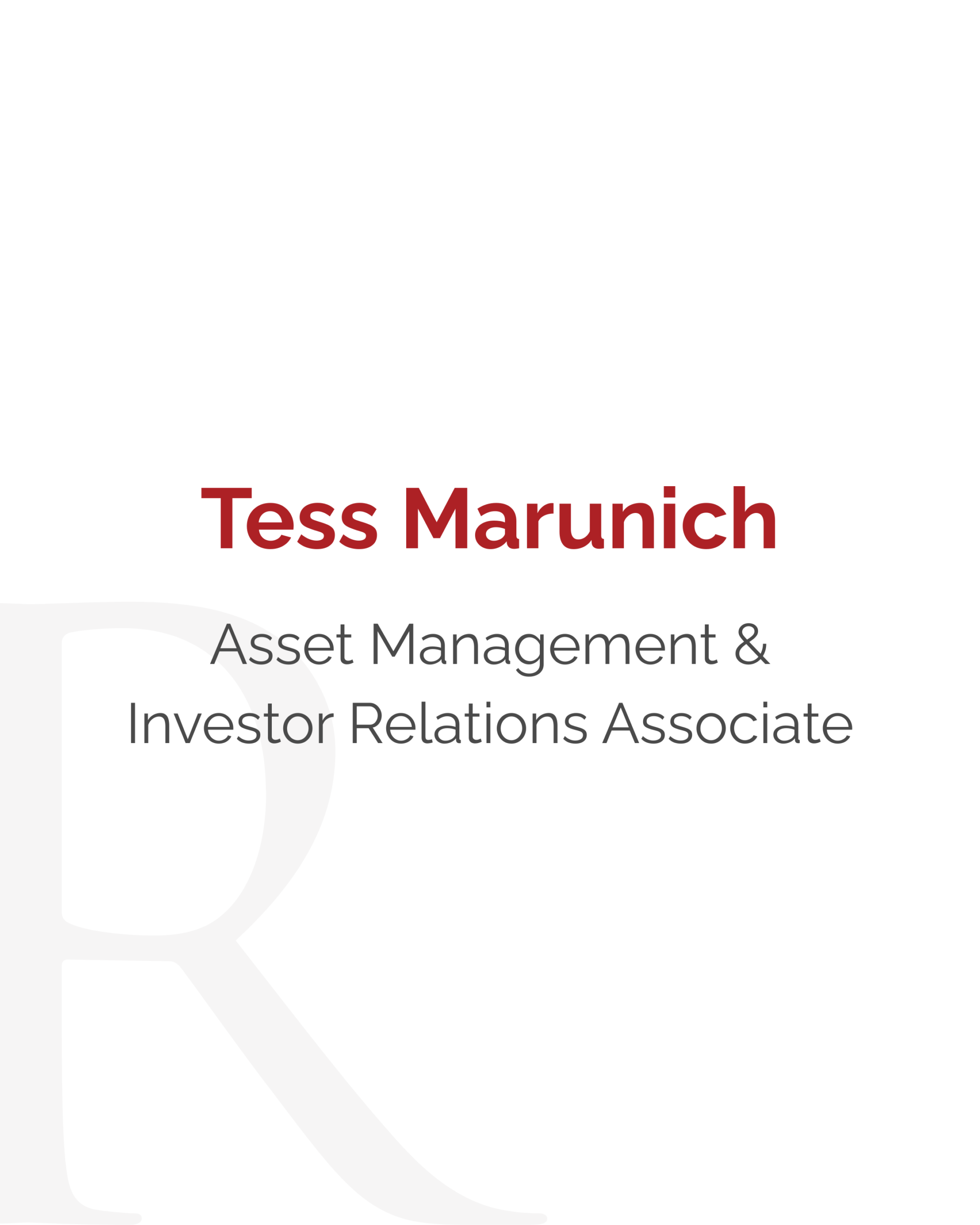 Tess Marunich